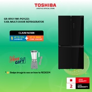 Toshiba GR-RF611WI-PGY(22) 530L Multi-Door Refrigerator/Peti Sejuk/ 冰箱