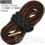 Toptac Bo-re น้ำยาทำความสะอาด .17 Cal 17HMR .177 G-un Bar-rel เชือกทำความสะอาด Ri-fle//Shotg-un สายท