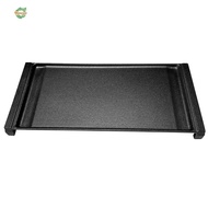 19.3 x 9.1inches cast iron griddle pan griddle แบนรูปสี่เหลี่ยมผืนผ้าที่มีการเหนี่ยวนำแผ่นเหล็กแผ่นพ