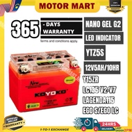 YTZ5 GTZ4 YTZ5-BS GTZ5 Koyoko Gel G2 Battery Batteri Bateri motosikal Y15ZR Y15 LC135 V2-V6 LAGENDA 