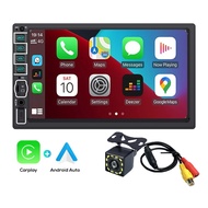 FKTP วิทยุ 2din 7 นิ้ว วิทยุติดรถยนต์ HD เครื่องเสียงรถยนต์ Mirror Link MP5 เครื่องเล่นหน้าจอสัมผัส 