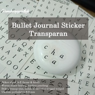 Bullet Journal Sticker TRANSPARENT | CLEAR Round Journal Sticker