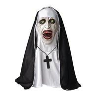 Creepy Halloween Mask Scary Masks Scary Halloween Mask with Pendant Perfect for Masquerade Parties E