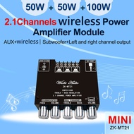 ZK-MT21 TPA3116 2.1 Channel Bluetooth 5.0 Subwoofer Amplifier Board 2x50W 100W Power Audio Stereo Amplifier Board Bass A