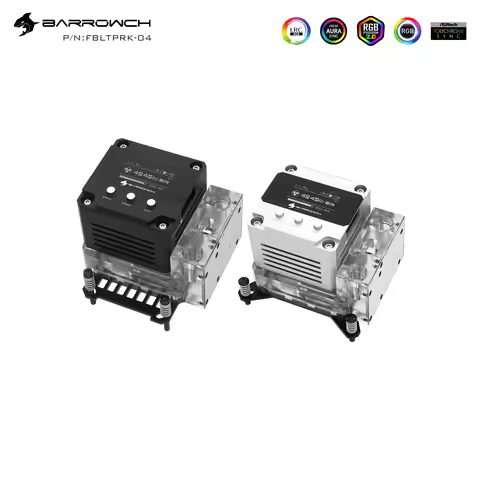 Barrow CPU Block Pump Reservoir One-Piese One PieceThree In One，Water Cooling Radiatir Kit For INTEL