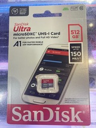 SanDisk Ultra microSD 512gb UHS-I A1 記憶卡