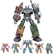 JINBAO 5 In 1 Transformation Action Figure Toys Bruticus Movie Model G1 KO 43cm ABS Deformation Car 