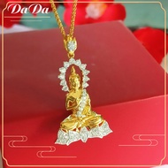 Southeast Asia Thailand Nepal 18K Saudi Gold Buddha Pendant Necklace Mens and Womens Pendant Suitabl