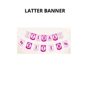 Ms.Party Latter Banner Tedak Siten / Banner Tedak Siten / Bunting Flag Tedak Siten