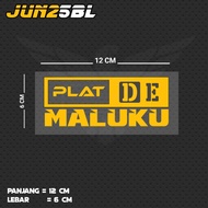 DE MALUKU PLATE CUTTING STICKER JUN25BL/ MU