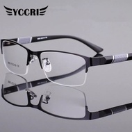 Promo kacamata minus retro sporty impor kacamata minus rabun jauh frame setengah bingkai  frame besi kaki plastic LENSA MC STANDAR OPTIK style pria dan wanita unisek berkelas free gift