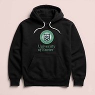 Hoodie University of EXETER England Unisex Sweater Fleece Black Black Cloth