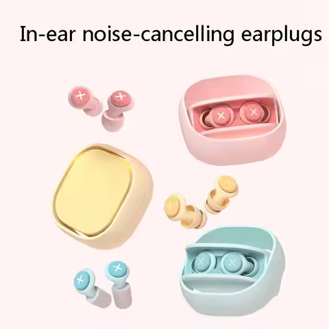 NEW Silicone Earplug Sleep Noise Ear Plug Canceling Noise Reduction Soundproof Anti Soft Slow Reboun