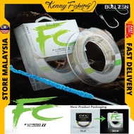 BULLZEN FC Leader 50M 80% Fluorocarbon leader line fishing line FC 10lb 15lb 20lb 30lb 40lb 50lb 60l