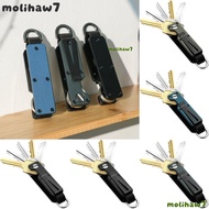 MOLIH Key Organizer, Modern Holds 2-6 Keys Keys Fob with Clip,  with Screwdriver Multi-function Meta