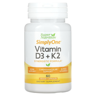 Viên uống Vitamin D3 + K2 60 viên of Super Nutrition - iHerb Việt Nam