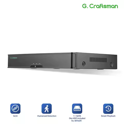 C-R,HDMI Output NVR 16CH NVR Recorder H.265 AI Video Surveillance System ONVIF Smart Playback HiEasy