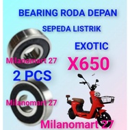 Exotic x650 electric bicycle front wheel bearing laker ezotic x650 electric bicycle front wheel bear