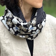 Oka長款拼布頸套