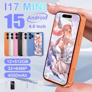 [Shocking Low Price] Mini Smartphone i17/100% Brand New Mini Phone/Memory 12+512GB/4G 5G Network/4.0