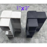 🔥🔥Ready Stock🔥🔥Aluminium PVC Bracket  1" x 3"" Outer Corner Bracket(Grey / Black)