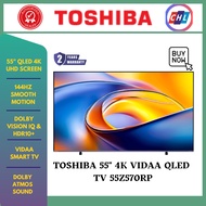 TOSHIBA 55" Gaming tv 144hz 4K VIDAA QLED TV 55Z570RP [144hz, REGZA Engine ZRi,Dolby Vision IQ]