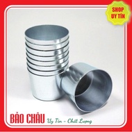 COMBO of 10 aluminum cups, aluminum ice cups for refrigerators of all sizes from 8cm to 12cm
