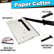 QUAFF Metal Base Paper Cutter Metal Base A4 | A3 | B4 | A5 Size Duty Guillotine Manual Trimmer