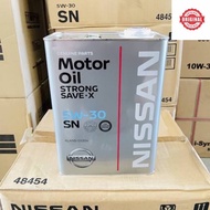 NISSAN ENGINE OIL SN 5W30 4L STRONG SAVE X Fully Synthetic engine oil KLAN5-05304