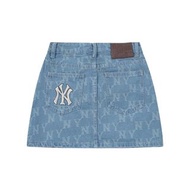 MLB 深藍牛仔短裙 半身裙 短裙