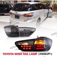Toyota Wish Led Tail Lamp / ZGE10 Tail Light / Bonnet Lamp Reflector / Lampu Belakang Fit 2009-2015