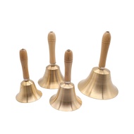 Direct Supply Class Bell Metal Hand Bell Wooden Handle Hand Bell Copper Elderly Call Bell Copper Bel