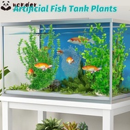 WONDER 2PCS Aquarium Plastic Plants, Extra Large 23.6-inch Tall Artificial Fish Tank Plants, Hot Pla