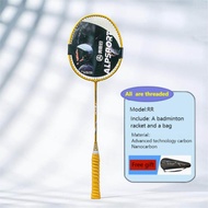 SALYWEE RR 2pcs 4U G5 100% Original Design Full Carbon Fiber 22-25Lbs Strung Badminton Racket With S