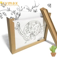 CYMX Photo Frame, Wall Decoration Rotatable Wooden Kids Art Frame, Creative Family Portraits Changea
