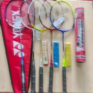 ~[Dijual] Raket Badminton Yonex Aluminium T Satuan+Grip+Kok+Tas Ctz~