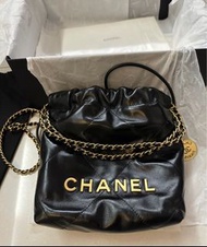 Chanel 22bag mini黑金