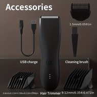 Professional body hair trimmer, IPX6 replaceable blades, men's groin and body hair trimmer
