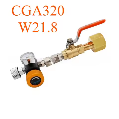 Professional Sodastream Bottle Adapter - Pressure Gauge & Vent Valve Included for Home Carbonation S