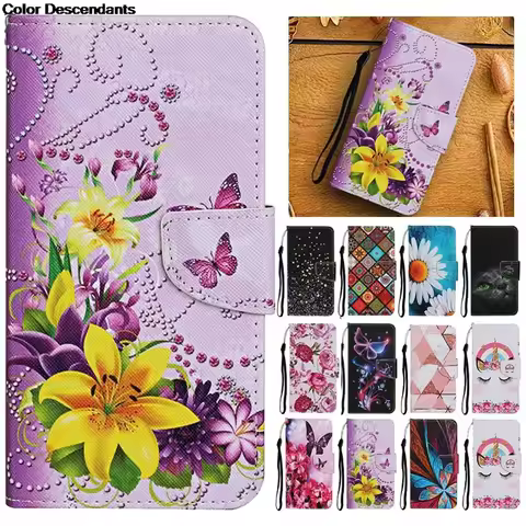 Leather Case for OPPO A31 A52 A72 A92 A5 A9 2020 A3 A7 A8 A3S A5S A1K Realme 6 6i 5i 5 Pro C11 C3 C2