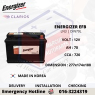 ENERGIZER EFB LN3 | DIN70L AUTOMOTIVE CAR BATTERY