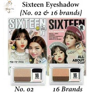 16 BRAND Sixteen Eyeshadow (01/02) Made in Korea