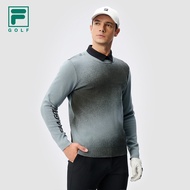 FILA CORE ATHLETICS GOLF X VERSAILLES COLLECTION Men Knit Sweater (Ash / Red)
