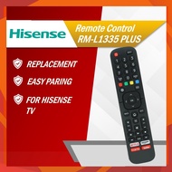 Hisense TV Remote RM-L1335 PLUS Alat Kawalan Jauh Televisyen L1335V Netflix Youtube Amazon Google Pl