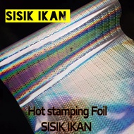 Hologram hot stamping foil lure fish scales 7mm 5mm 3mm