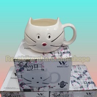 Cathy Mug | Cat Glass | Unique Cat Mug | Cat Mug Glass | Cute Mug