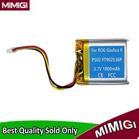 Rechargeable 1000mAh FT902536P Battery For ASUS ROG Gladius II P502 Gaming Mouse