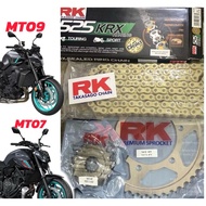 RK SPROCKET SET YAMAHA MT-09 MT09 2014-2024 525X45T / 43T REAR 525X16T FRONT STEEL
