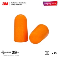 3M 1100 Soft Foam Uncorded Disposable Earplugs NRR 29 dB [10 Pairs/Packet] EP_ PSD_