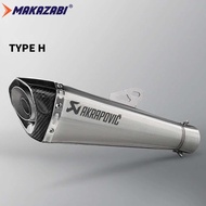 51mm Motorcycle Exhaust Muffler Canister Power Pipe With DB killer Stainless Steel For R1 R3 R6 Nmax
